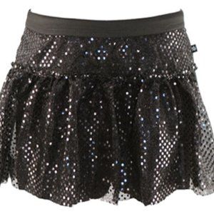 Black Sparkle Running Skirt